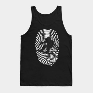 Fingerprint Snowboarders Winter Sports Tank Top